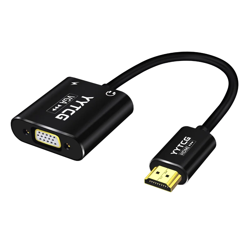 HDMI VGA Adaptor 1080P Convertidor HDMI Male to VGA Female Audio Video Converter VGA to HDMI Adapter