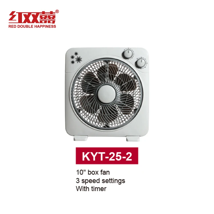 Factory 12 inch square louver with timer electric box fan