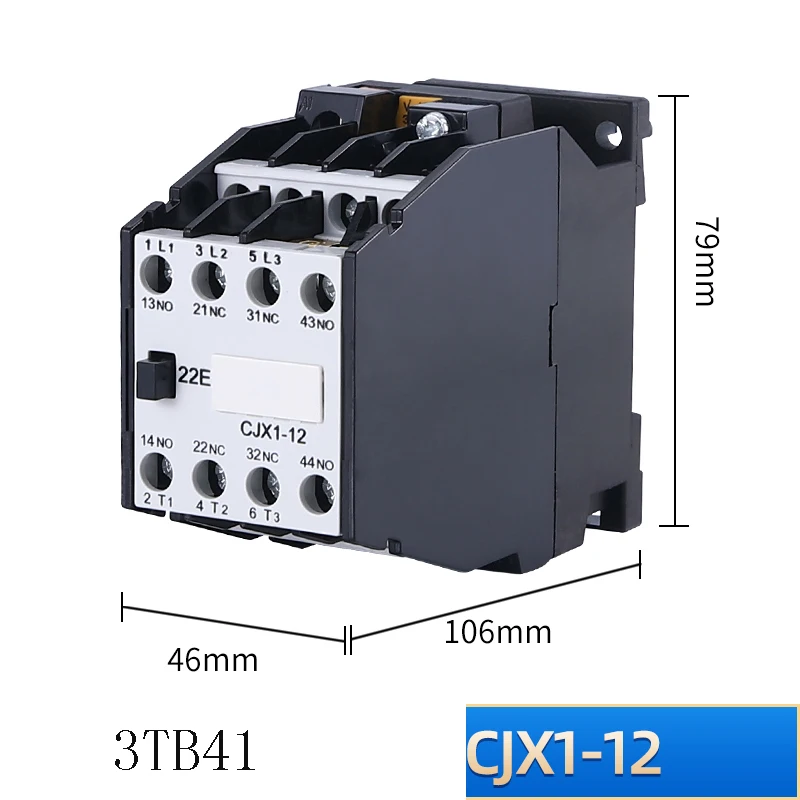 CJX1-12 9 16 CJX1-22 32/22 AC contactor JZC1-44 380V 220V quality assurance low-voltage AC contactor 3TB40