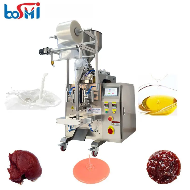 Small vertical milk sauce packing machine sachet water ketchup milk packing machine honey milk packaging machine