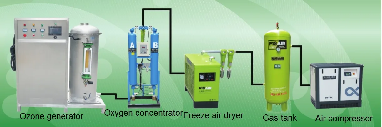 Ozone generator for water treatment ozone generator 200g machine for waste water purifier