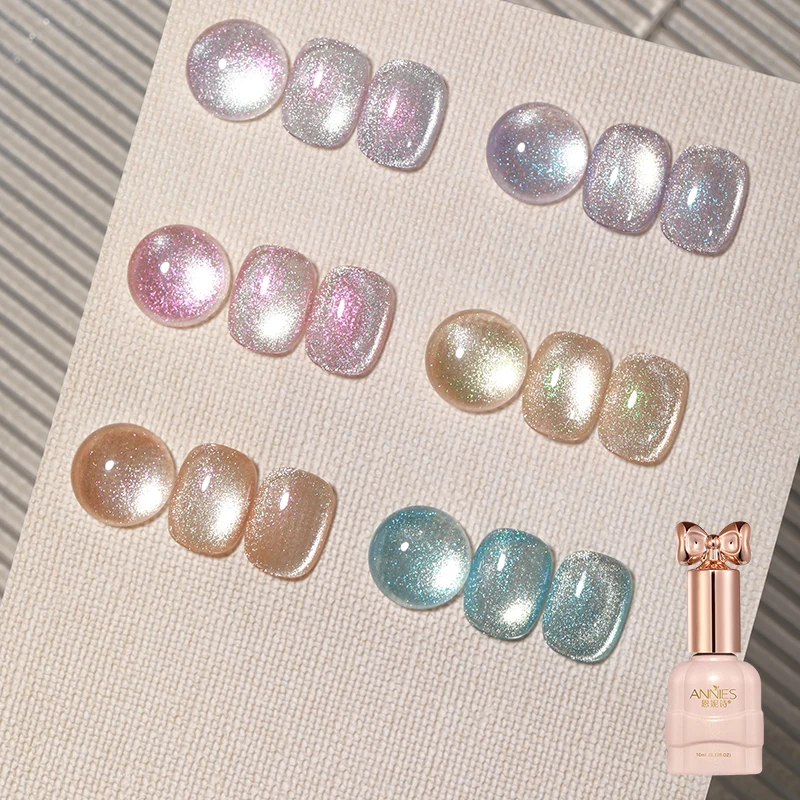 6 Colors Fireworks Glitter Chinese Gel Nail Polish Cat Eye 6d Cat Eye Gel Polish