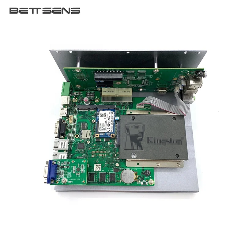 PCIE X16 , PCIE X4 slot dual PCI slot industrial embedded box mini pc Cheapest J1900 i5 6200  dual LAN