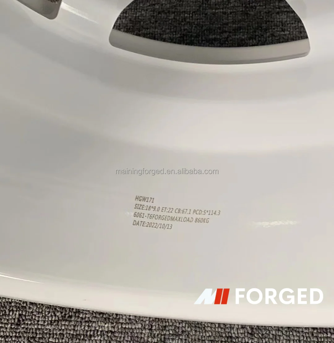 MN White Forged 5x120 5x114.3 18 Inch Replica Volk Racing Te37 For M3 M4 F80 F82 Tesla Model S Jdm Car Wheels Rim