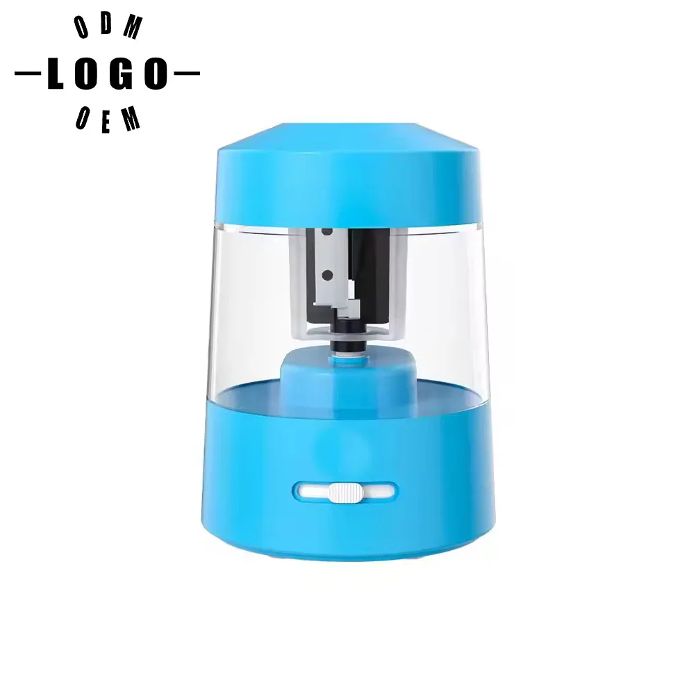 Large-caliber electric pencil rotator pencil sharpener dedicated to large triangular thick lead pencils