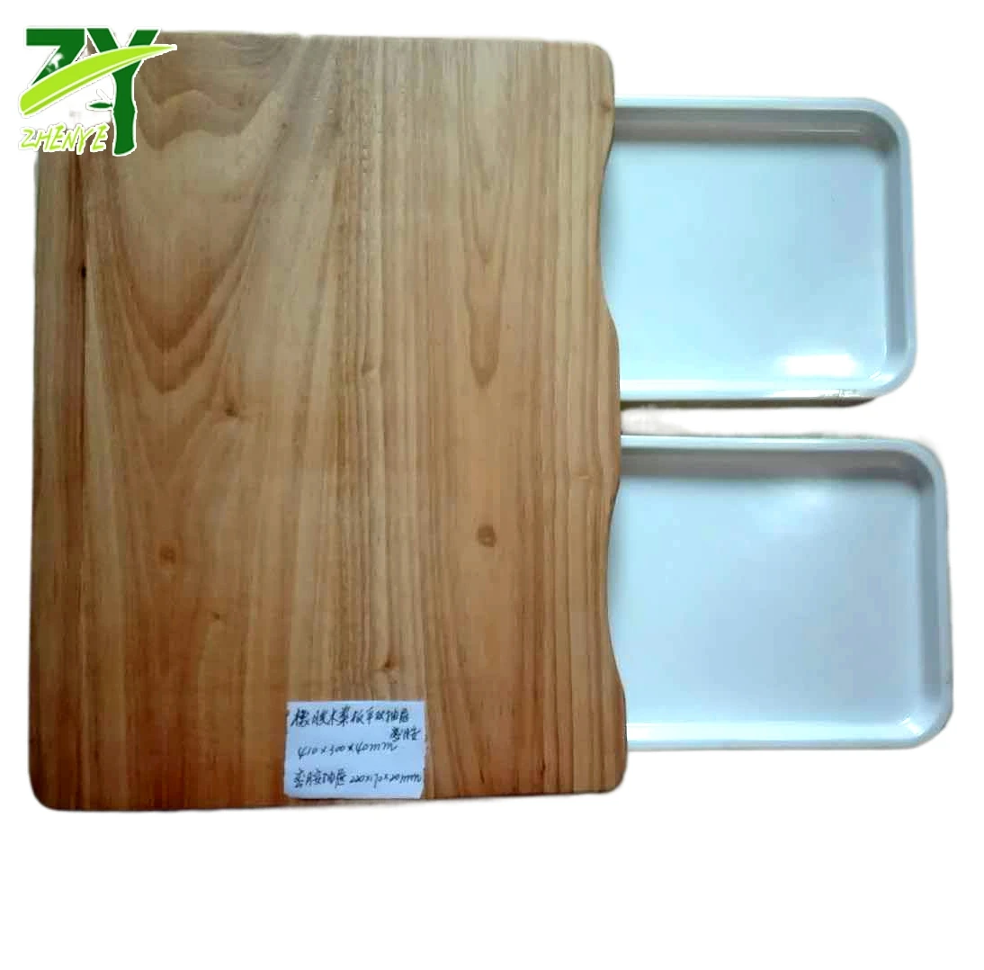 NEW!  ZY-864 CHOPPING BOARD KITCHEN WITH DRAWERS, CHOPING BLOCK BAMBOO WITH DRAWERS