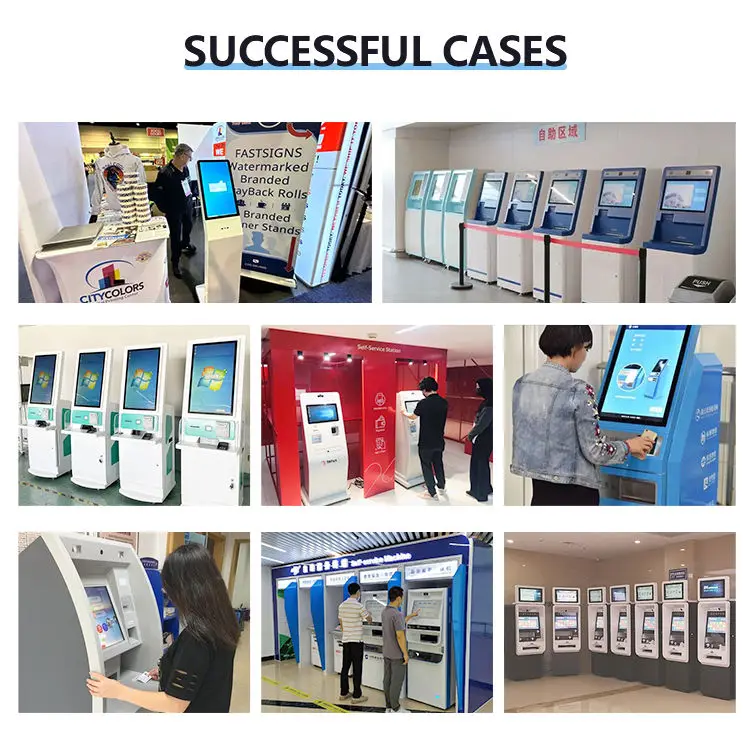 Indoor Semi-Outdoor 15.6 21.5 32 Inch Payment Kiosk Touch Screen Parking Card Payment Self Service Equipment Kiosk With Camera