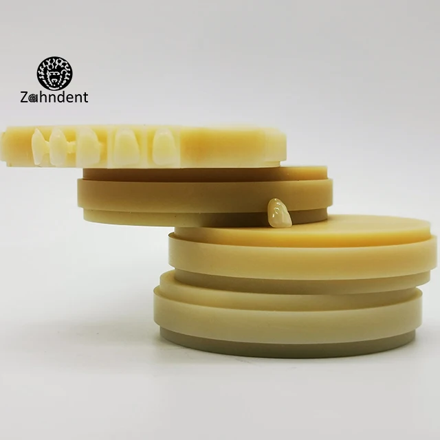 Zahndent PMMA Denture Raw Materials Dental Multilayer PMMA Block Dental Open System