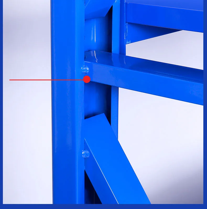 Warehouse Storage Racks Manufacture Factory 4 layers Metal Materials Light Duty Racks good price