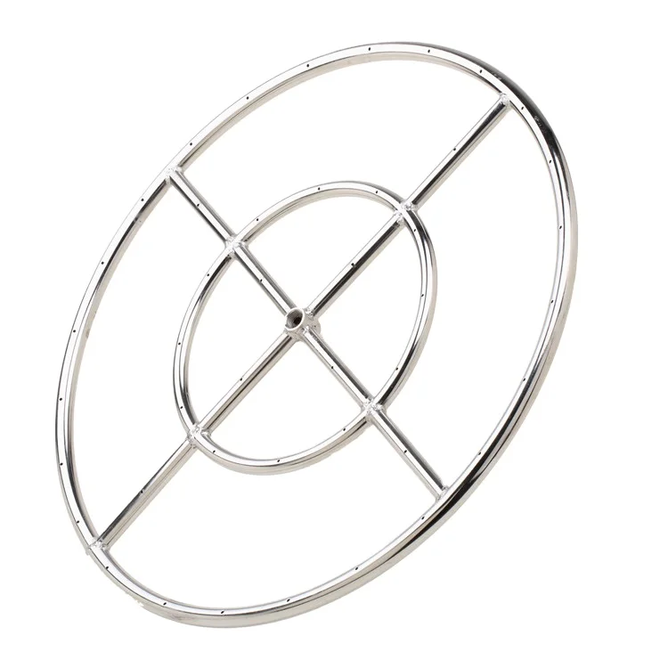 Hight quality Round Gas Burner Charcoal Brazier fire pit pan Stainless Steel Burner for BBQ