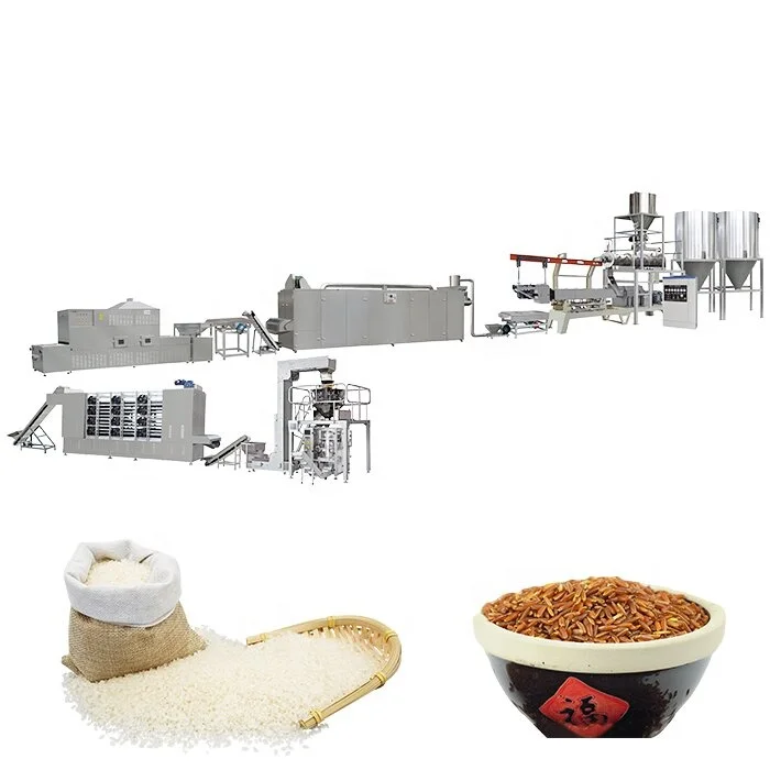 Best selling double Screw Extruder Artificial Fortified Rice Making manufacturing Machine