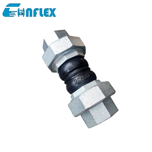 EPDM Stainless Steel Screwed Union Bspt Threaded Joint Rubber Flexible Connector
