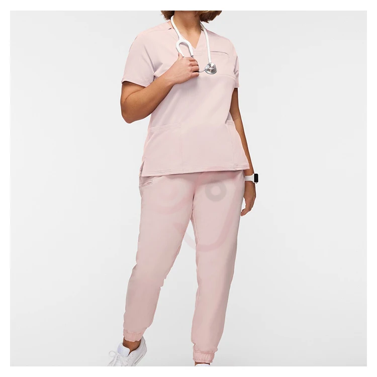 Wholesale high quality uniformes medicos short sleeve hospital medical spa uniform women