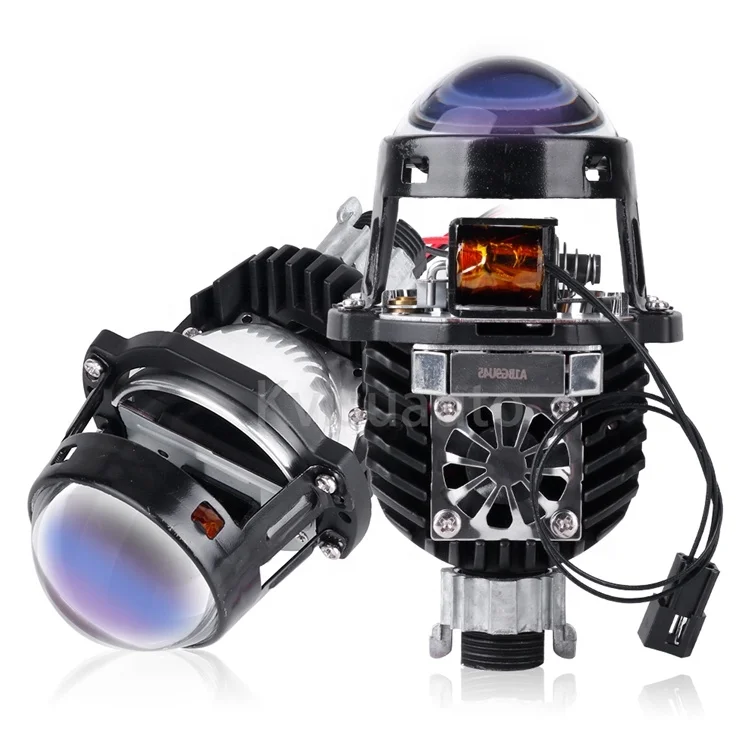 CQL KVISUAUTO 2.0 inch Lenses For Headlights Bi led Projector Tuning Blue Lens 8270LM LED H7 H4 9005 9006 Car Lights Accessories