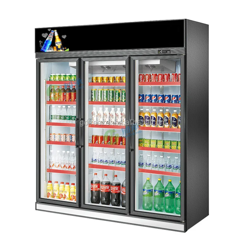 Convenience store Juice refrigerator supermarket beverage showcase /Cold drink display refrigerator