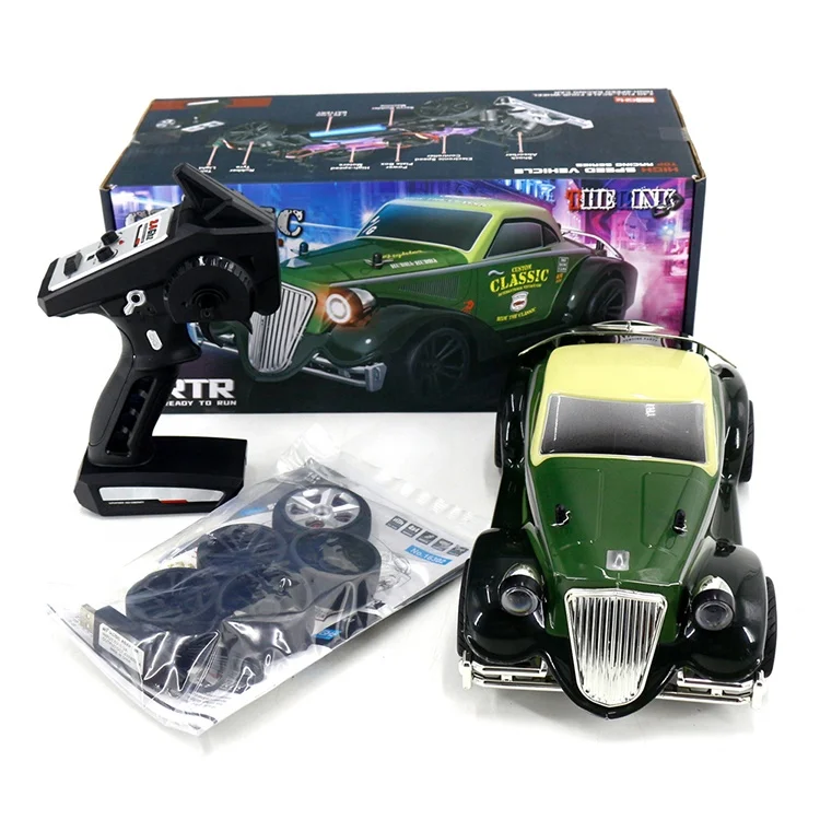 RTS 16302 Classic Vehicle 1/16 Scale Vintage Cars Model Electric 4WD Racing Drift RC Cars 2.4Ghz Remote Control RC Toys Gifts