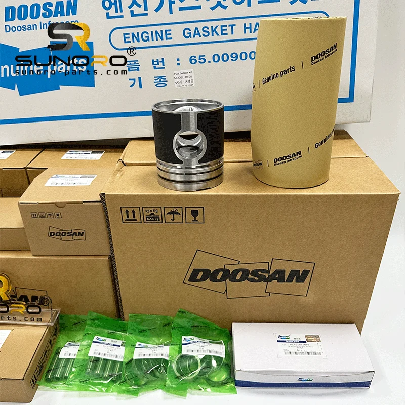 Doosan Daewoo DE08 D1146 Engine Tier-2 Service Kit Overhaul Heavy Repair 150115-00004 150115-00005 150115-00011