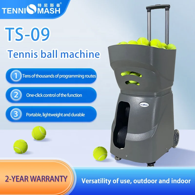 TenniSmash TS-09 Portable Tennis Ball Launch Machine Wholesale ABS Training Equipment for Tennis Training