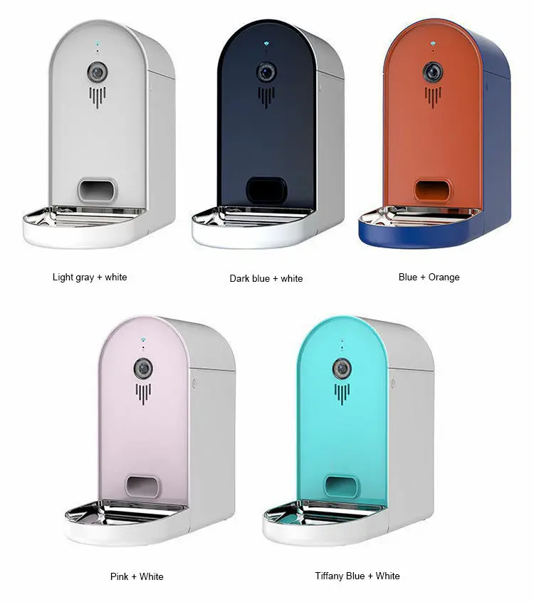 Home Automatic Dog Feeder Smart Wifi Automatic Food Dispenser APP Remote Control Pet Feeder with Camera