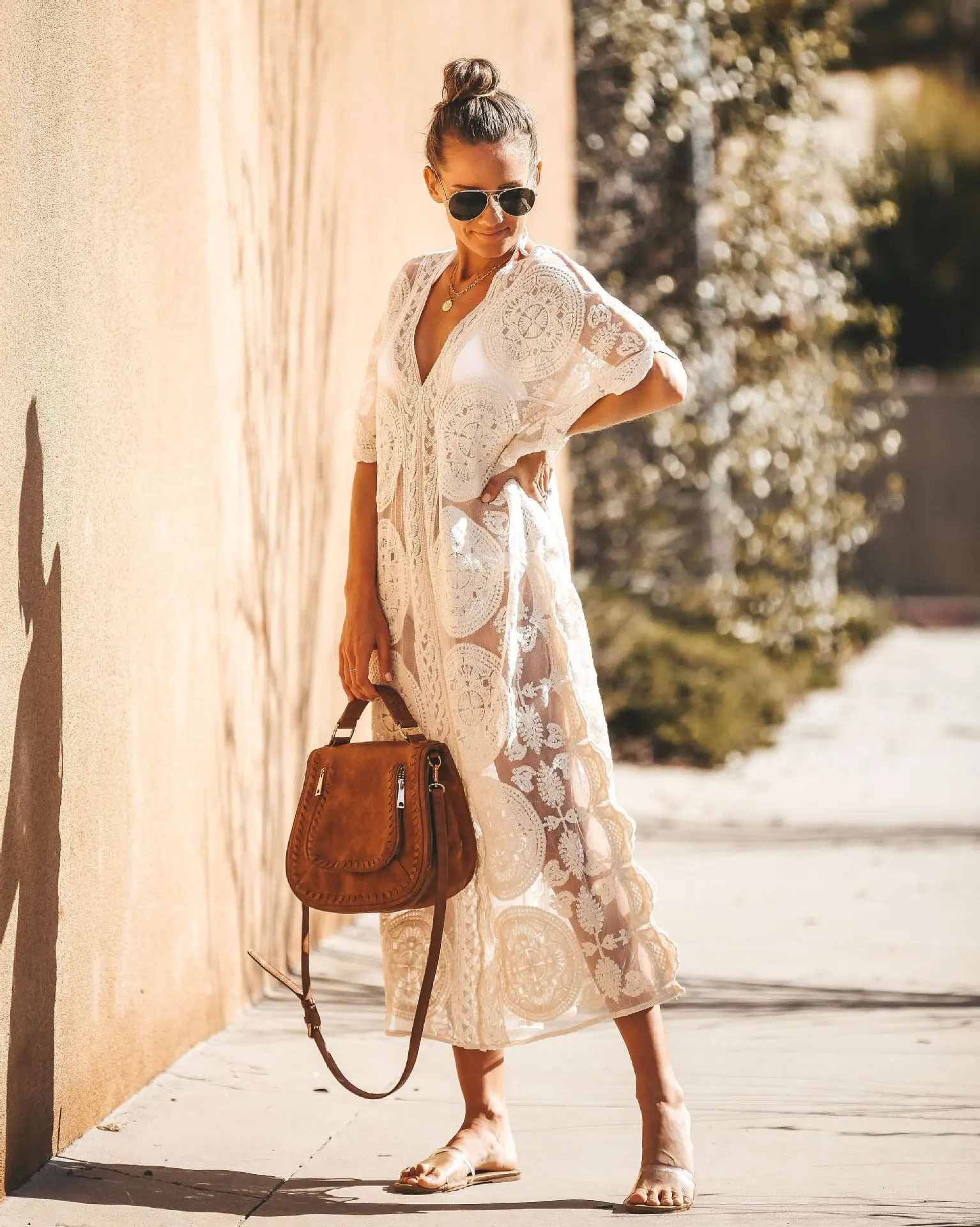 Beach Kimono Dress Women Cotton Lace Bathing Suit Swimsuit Cover Ups Summer Wear Ladies Tunic Bikini Kimono Cardigan Floral Croc