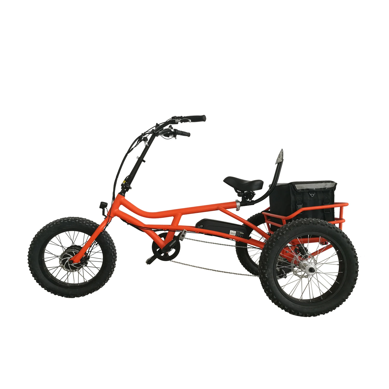 Электрический трехколесный велосипед Greenpedel 500 Вт для семейного использования, электрический велосипед для хранения груза