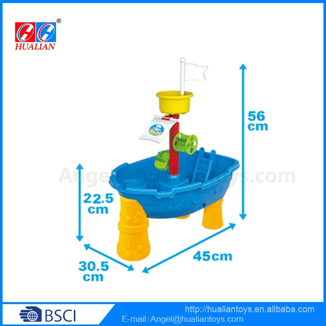 Amazon Hot Sale Summer Beach Toys Sand and Water Playing Table Toy Set for kids--24pcs