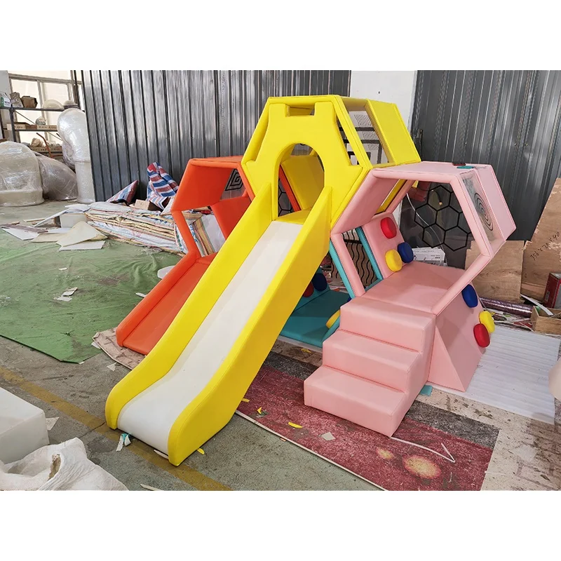 Kids Indoor Playground Baby Soft Foam  Play Structures for Child  Color Coordination Foam Block Accept Custom