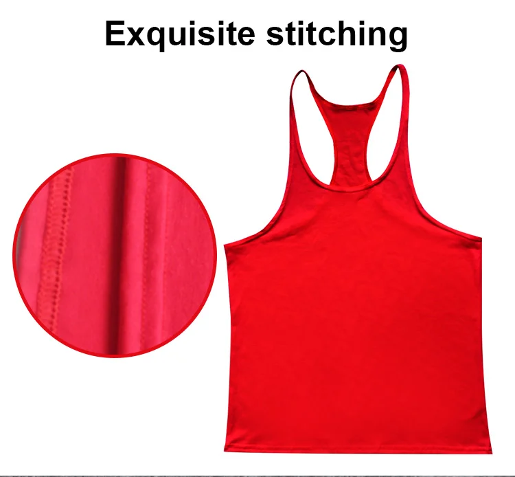 Basic style pure white cotton underwear sport sleeveless top customized male and female vests