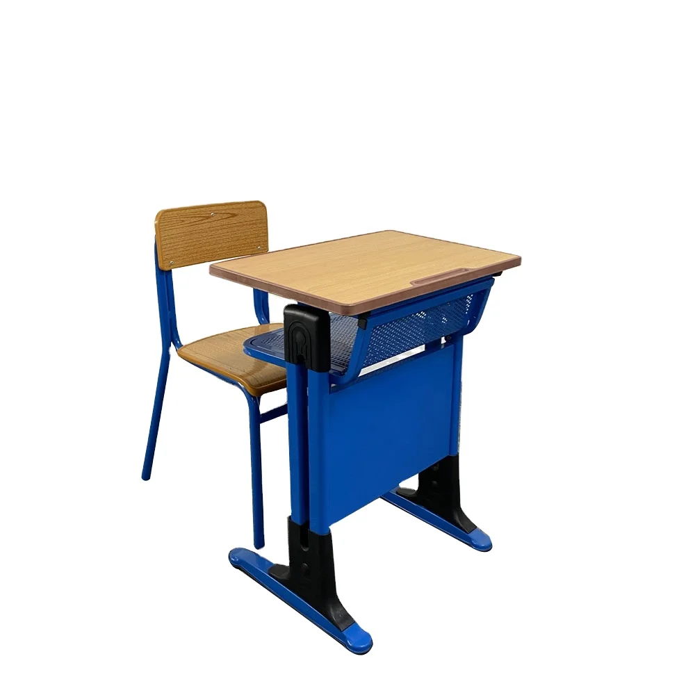 
Good Quality MDF Design Education School Supplies Desk and Chair Seating Set Classroom School Furniture Commercial Furniture 