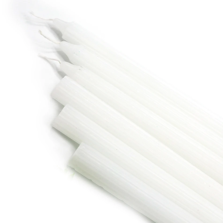 Smokeless no scent paraffin wax white house candles