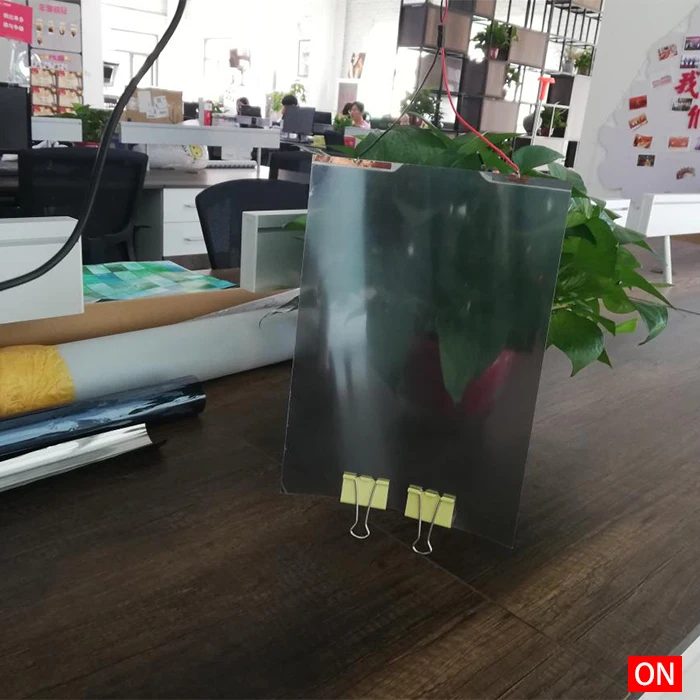 Smart Film Glued To Window Tempered Glass Smart Glass Switch Glass