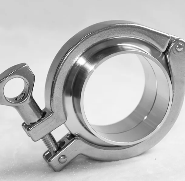 XB sanitary Stainless Steel Tri Clamp Ferrule Union Set (2x Weld Ferrule + 1 x Clamp + 1 x Gasket)