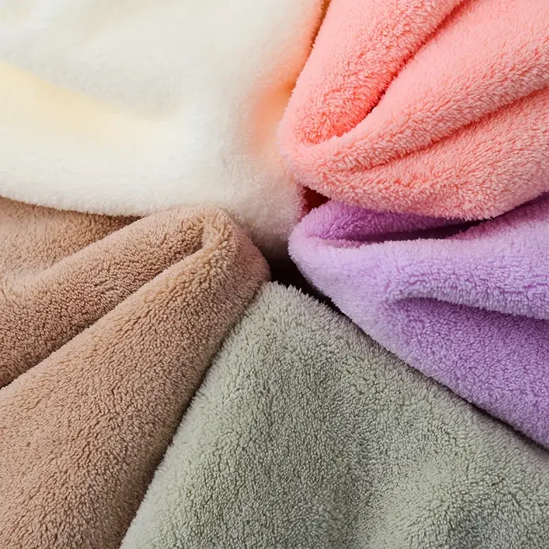 High quality bath towel set gift thick coral fleece soft absorbent face towel bath set
