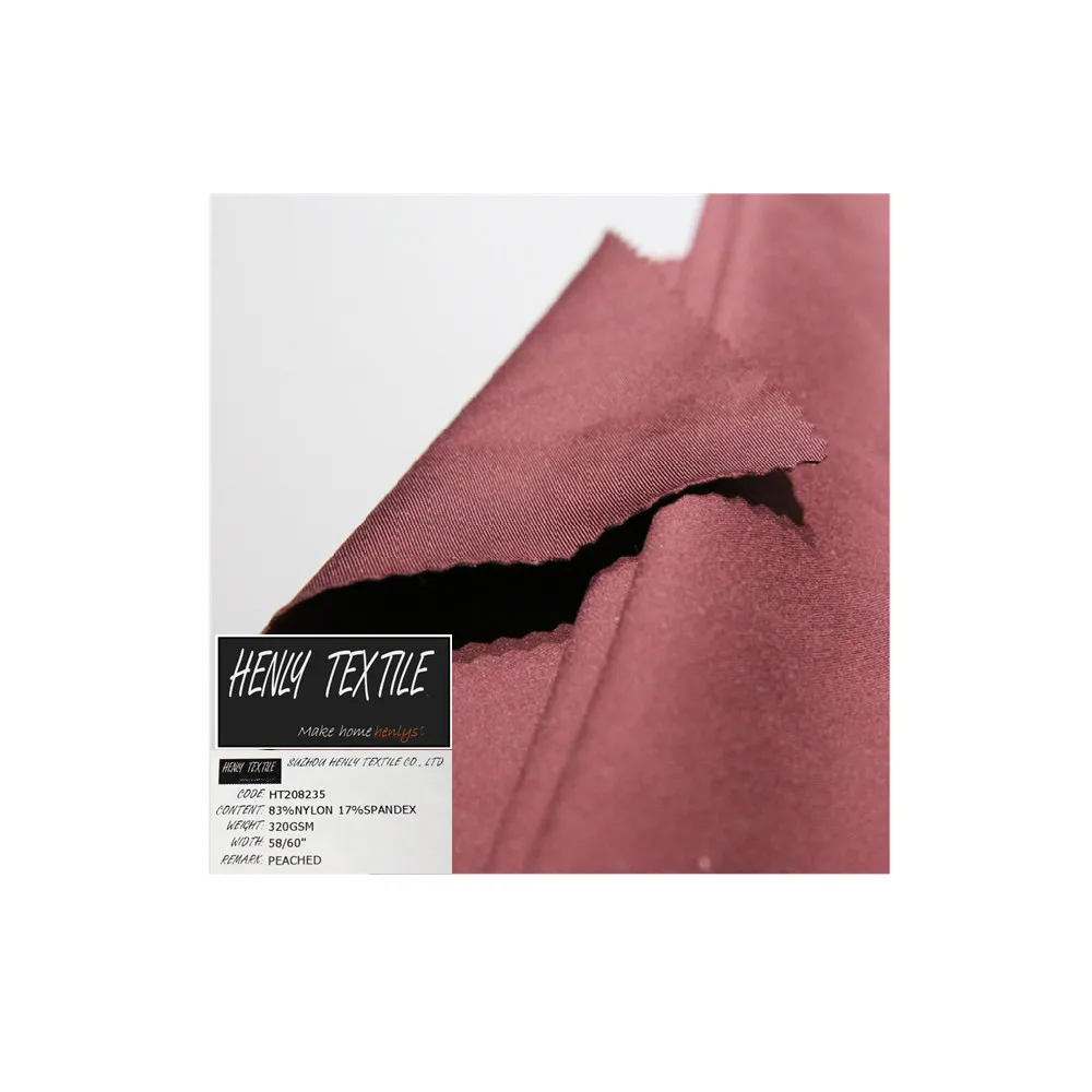 HT208235 83%NYLON 17%SPANDEX KNITTED INTERLOCK FABRIC FOR LEGGING