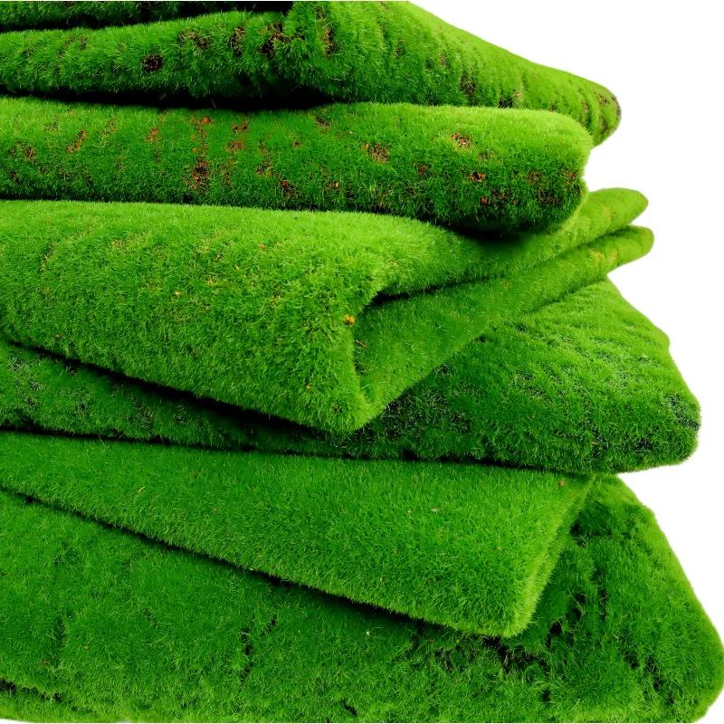 Wholesale Artificial Moss Carpet Indoor Decoration Plastic Synthetic Putting Green Artificial Turf Moss Mat