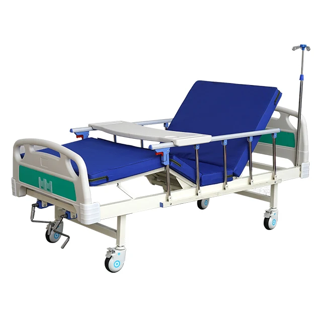 
Medical Bed Manufacture Two Cranks Function Manual Hospital Bed Patient Bed For Sale 