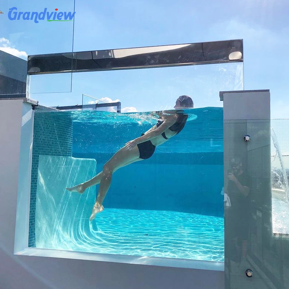 Infinity pool 80 мм 120 толщиной акриловые оконные панели для бассейна семьи