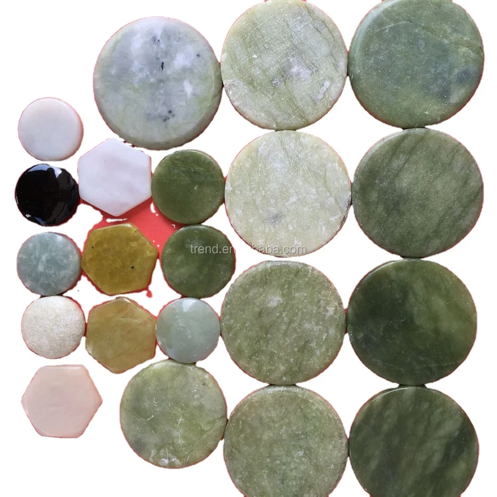 new different colors of Jade slices tourmaline slice massager spare parts