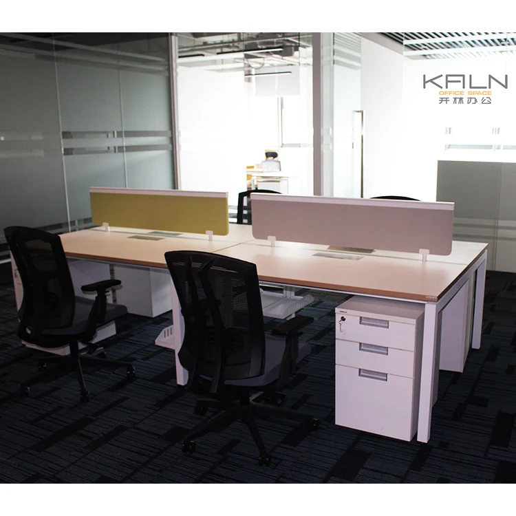 China factory office furniture screen partition workstation free combination office table for 4/6/8 person green material