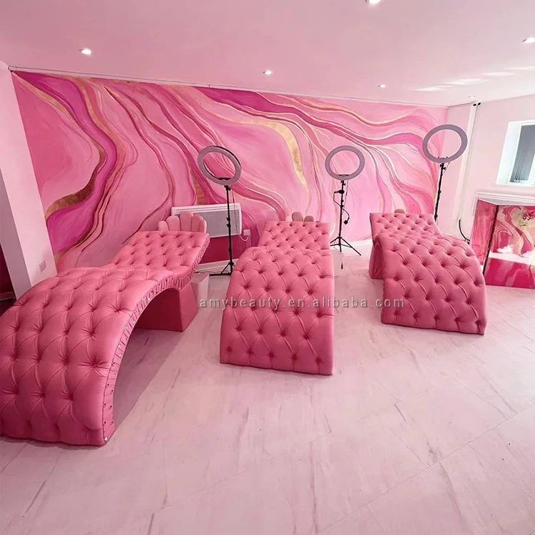 New arrival lash bed beauty salon equipment beauty spa curved bed