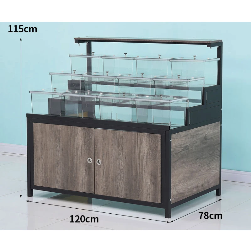 Meicheng Commercial Snack Display Candy Bulk Rack For Supermarket Nuts Displays Racks Grains Display Rack