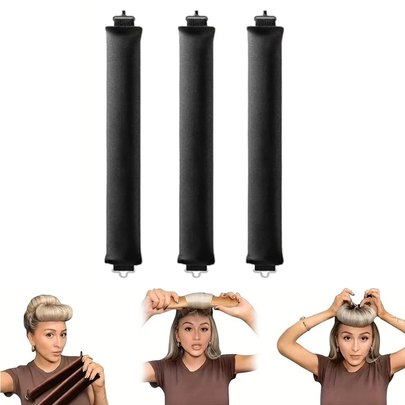Hot Seller Women Curling Rod Headband Damage-Free Curling Heatless Set Heat-Free Hair Curler Flexi Rods Sleep In Curlers