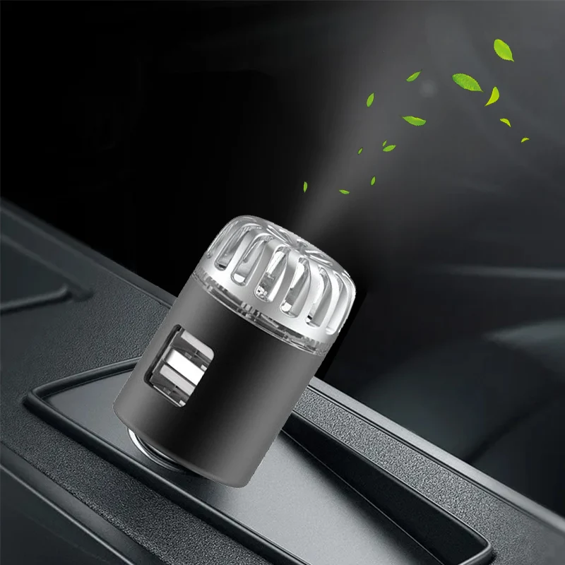usb mini rechargeable car purifiers air filter negative ion generator carbon filter odor control system other air purifiers