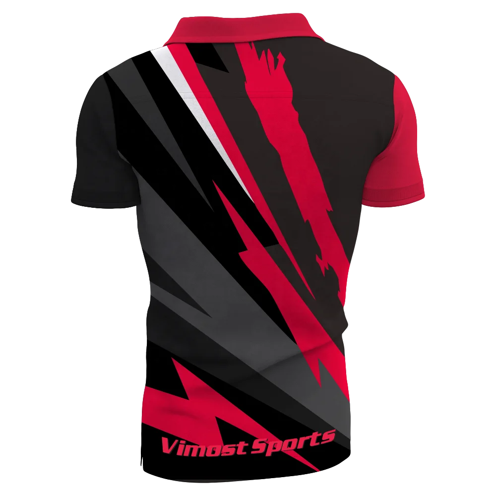 Custom sublimation dart polo shirts mens dart zipper polo shirts design with free DHL shipping