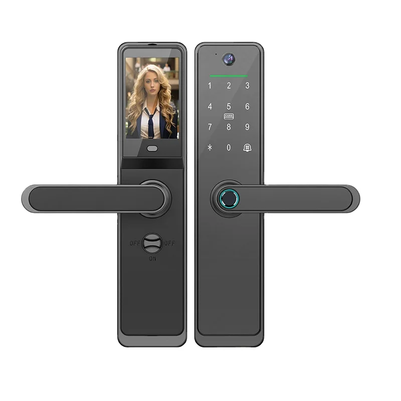 Advanced Smart Door Lock with Camera Fingerprint Access Digital Door Lock for Home Security