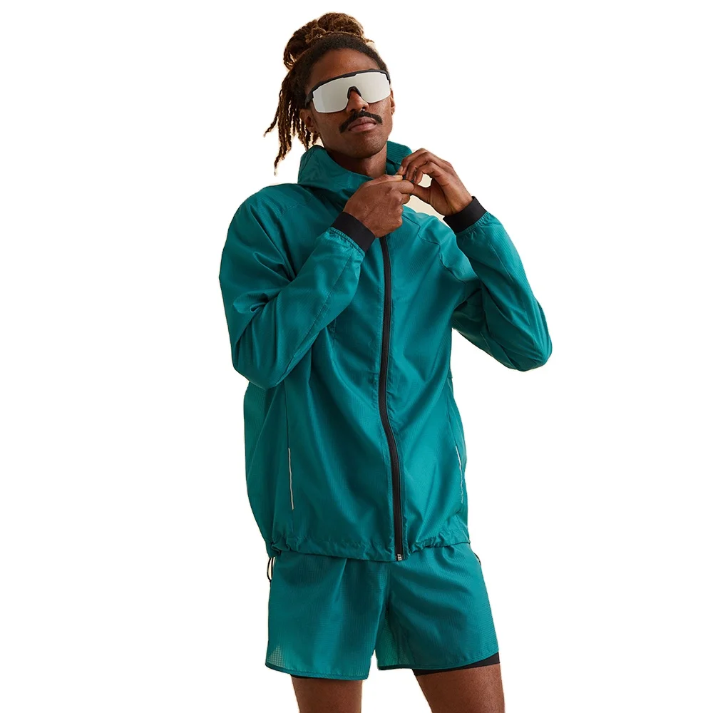 Green Fashion Sports Outdoor Hiking Camping Quick Dry Waterproof Hardshell Jacket for Men