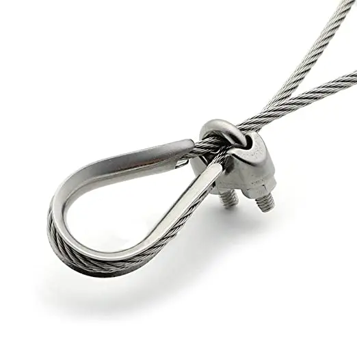 G414 lifting wire rope thimble cable stainless steel thimble American thimble