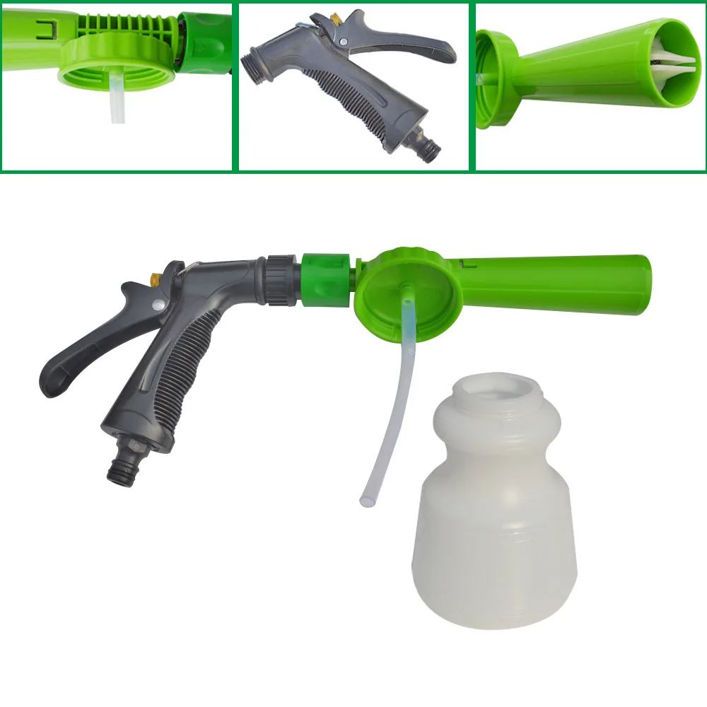 Pre Wash Auto Detailing Snow Foam Sprayer Bottle Car Washing Gun Hose End Sprayer Soap Foam Water Spray Gun Cannon Sprayer