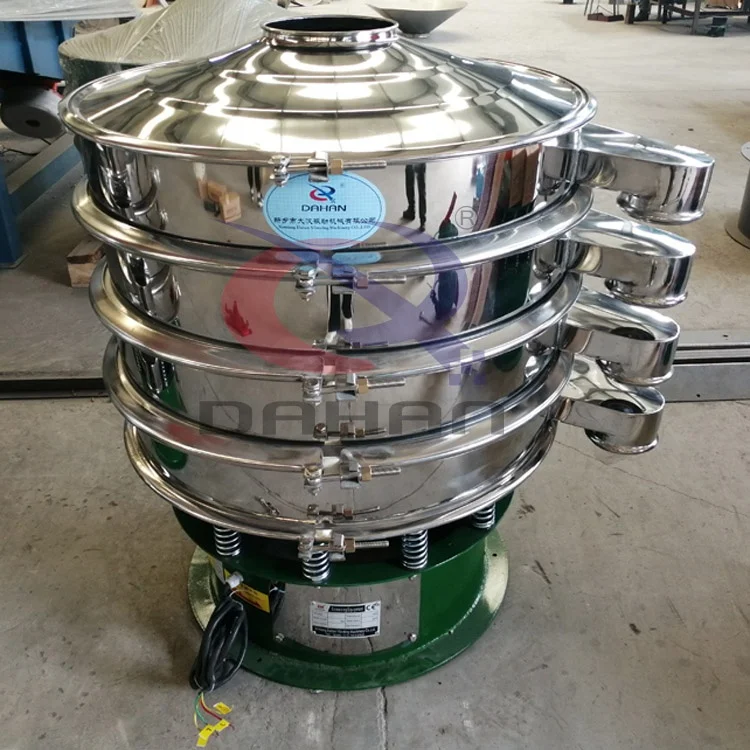 3 Layer Standard Circular Fine Coal Powder Sand Rotary Vibrating Sieve For Gravel