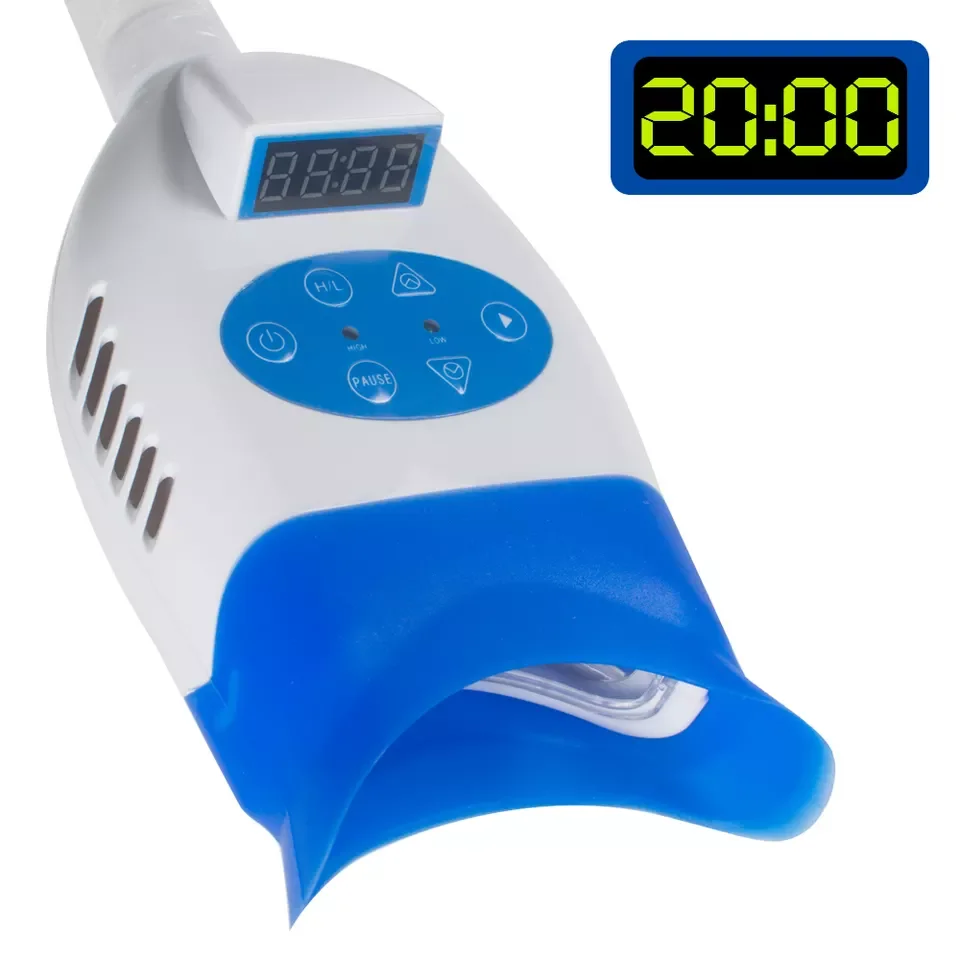 Горячий! Стоматологическая светодиодная портативная лазерная машина для отбеливания зубов и ухода за полостью рта с 10 светодиодами синего света продажи напольных типов